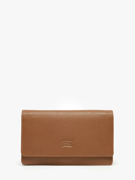 Portefeuille Caviar Leder Crinkles Bruin caviar 14001